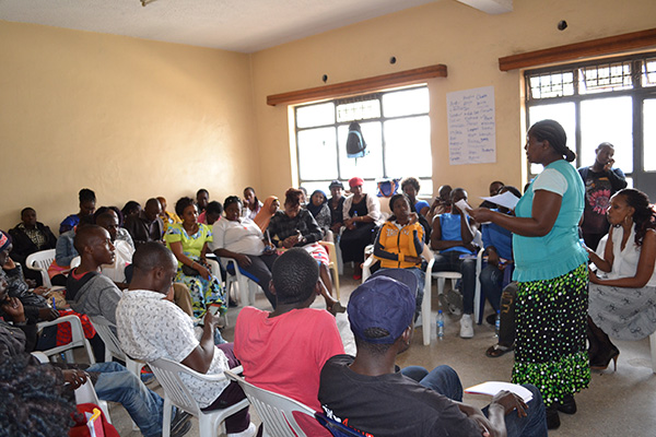 HRD workshop at Mathare Social Justice Center